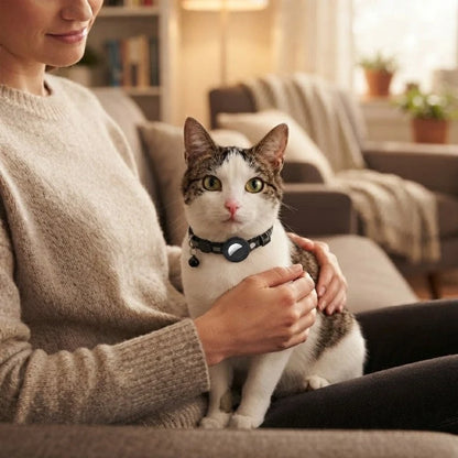 Cat Collar GPS Holder Safety Quick-Release Reflective