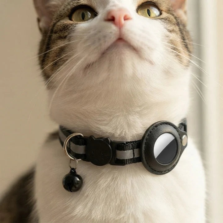 Cat Collar GPS Holder Safety Quick-Release Reflective