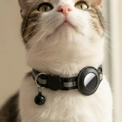 Cat Collar GPS Holder Safety Quick-Release Reflective