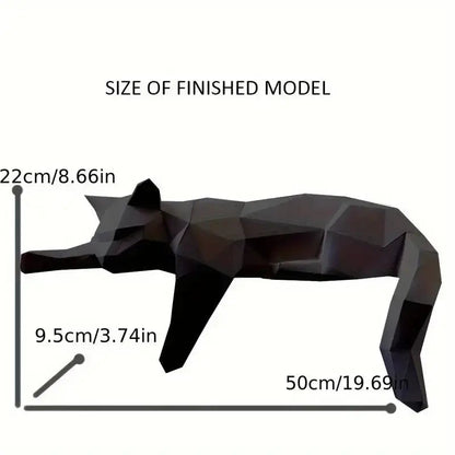 Cat Figurine Minimalist Resin Shelf Decor