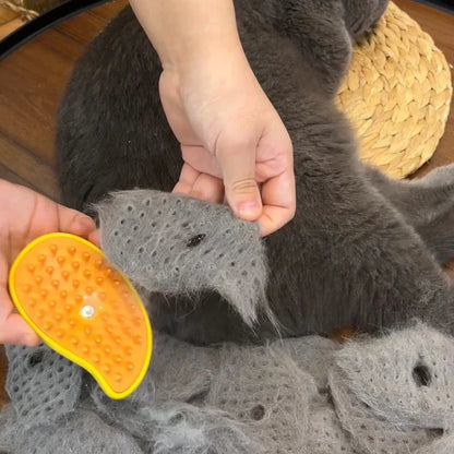 Cat Grooming Brush Integrated Spray & Massage Bristles