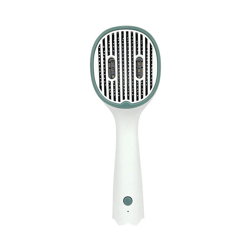 Cat Grooming Brush UV Light & Soft Rubber Bristles