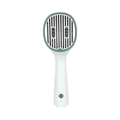 Cat Grooming Brush UV Light & Soft Rubber Bristles