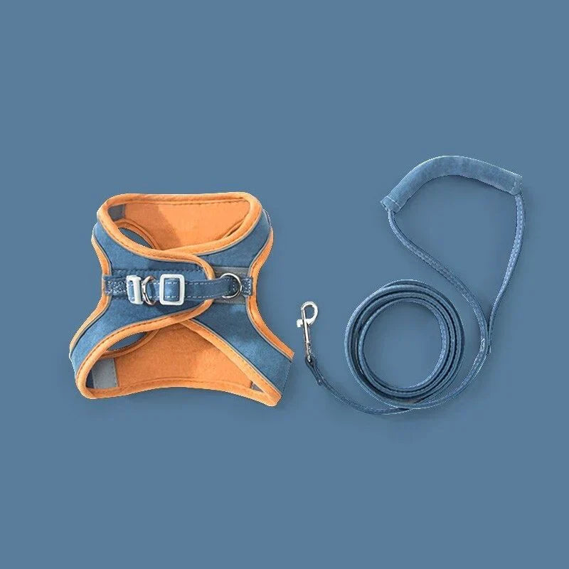 Cat Harness & Leash Set Padded Reflective Quick-Release