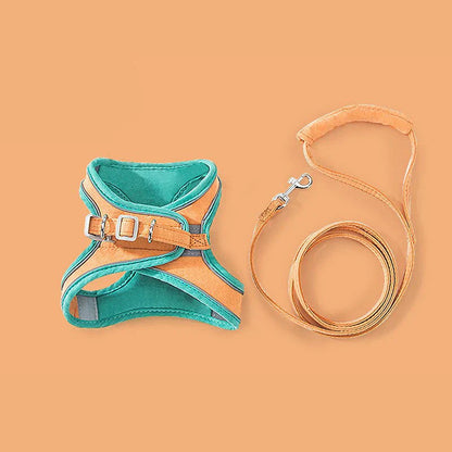 Cat Harness & Leash Set Padded Reflective Quick-Release