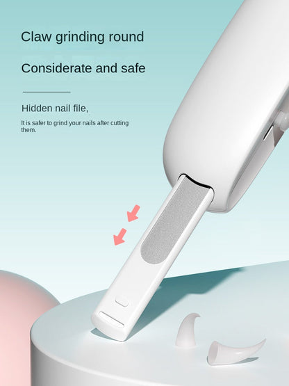 Cat Nail Clipper Adjustable Opening Splash Guard