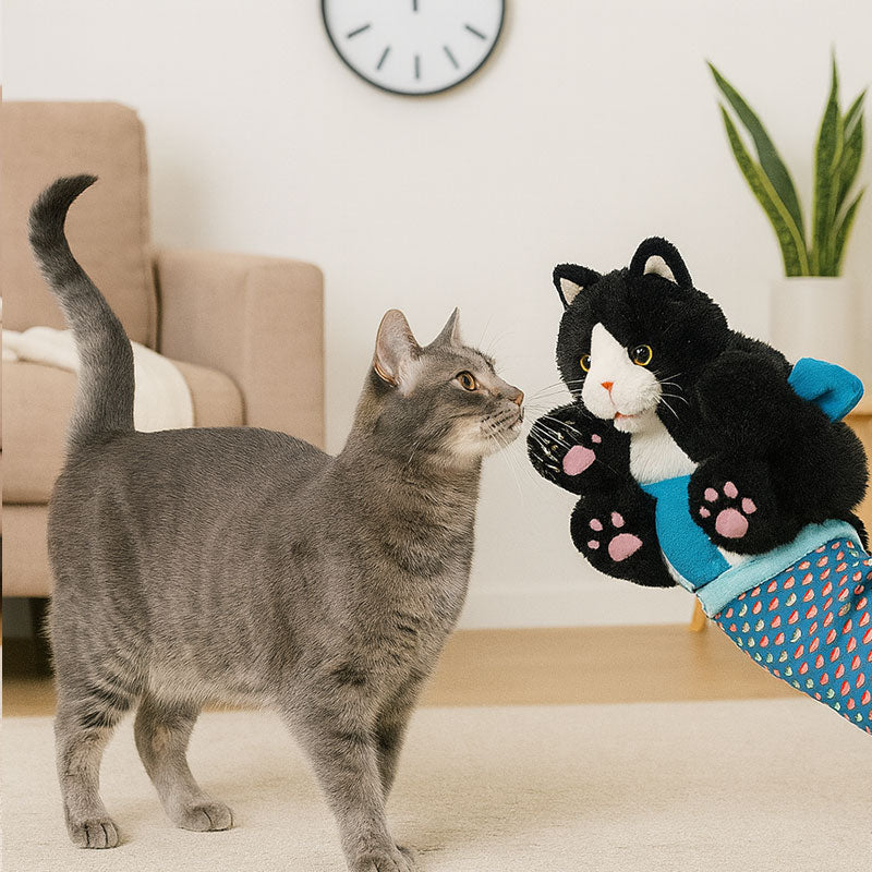 Cat Play Glove Padded Protective With Valerian Pouches
