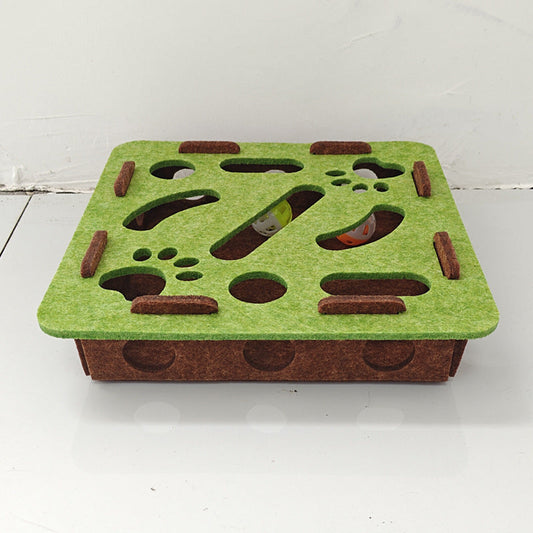 Cat Puzzle Toy Felt Multiple Difficulty Levels Compact