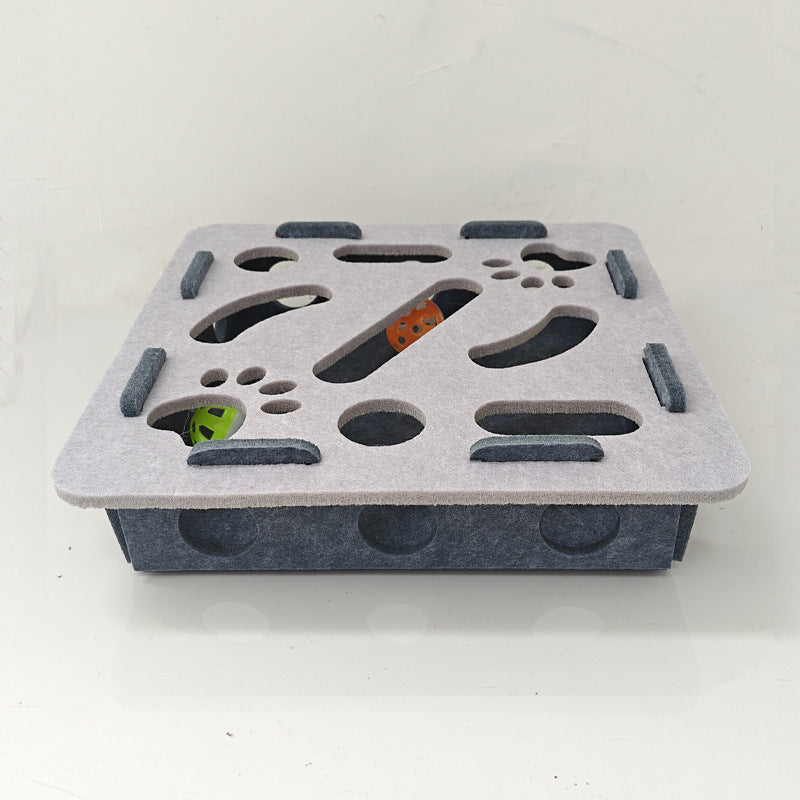 Cat Puzzle Toy Felt Multiple Difficulty Levels Compact