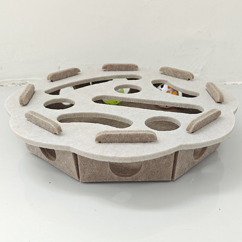 Cat Puzzle Toy Felt Multiple Difficulty Levels Compact