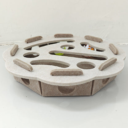 Cat Puzzle Toy Felt Multiple Difficulty Levels Compact