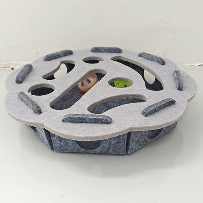 Cat Puzzle Toy Felt Multiple Difficulty Levels Compact