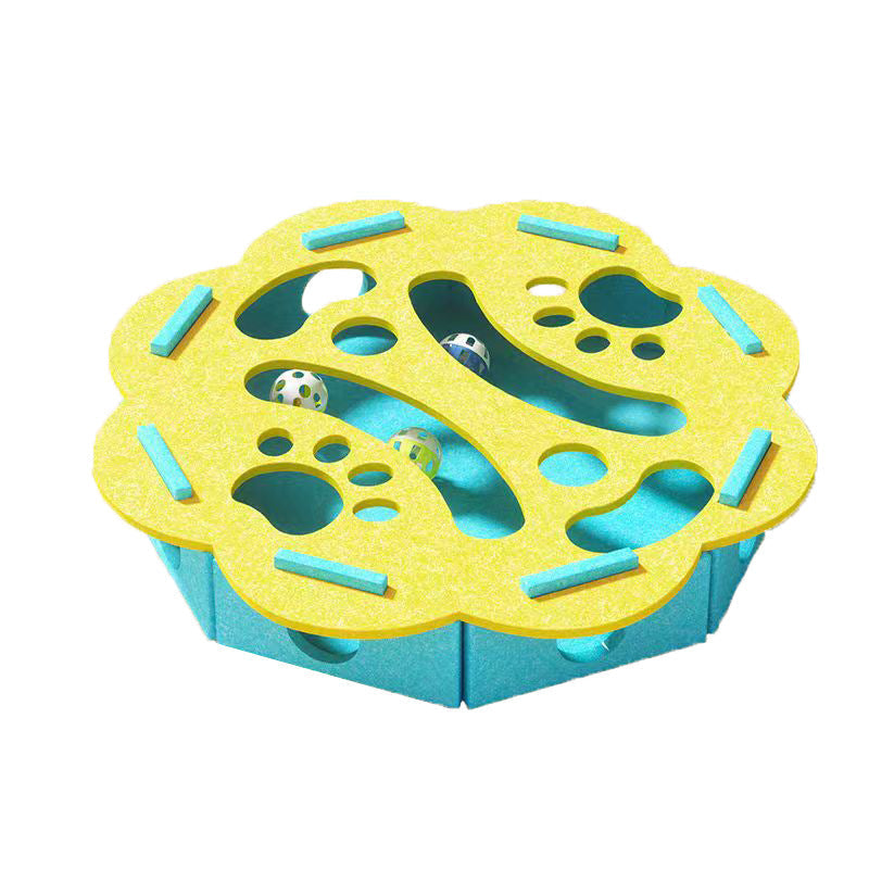 Cat Puzzle Toy Felt Multiple Difficulty Levels Compact