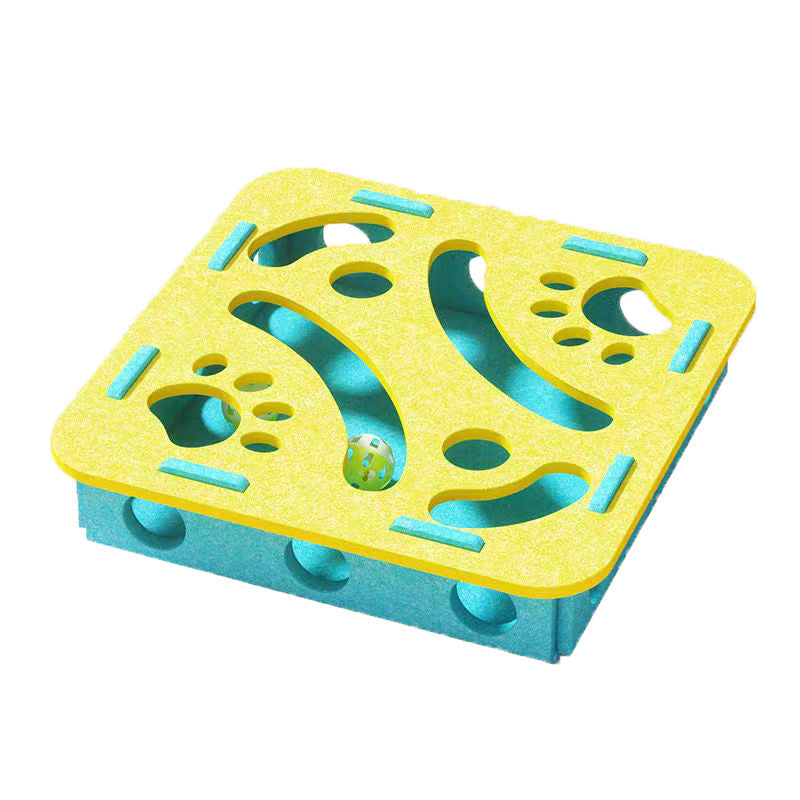 Cat Puzzle Toy Felt Multiple Difficulty Levels Compact
