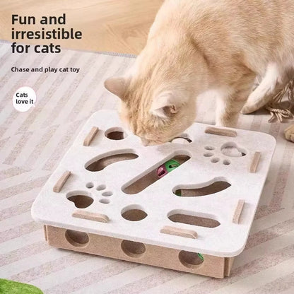 Cat Puzzle Toy Felt Multiple Difficulty Levels Compact
