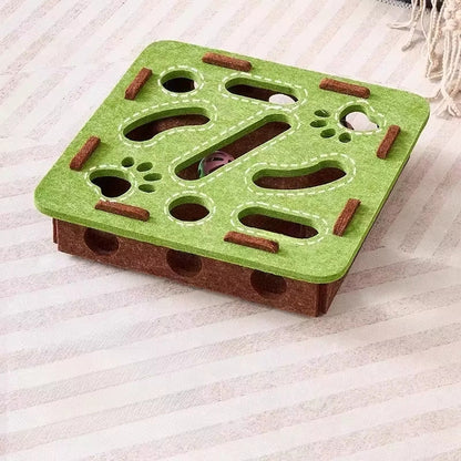 Cat Puzzle Toy Felt Multiple Difficulty Levels Compact