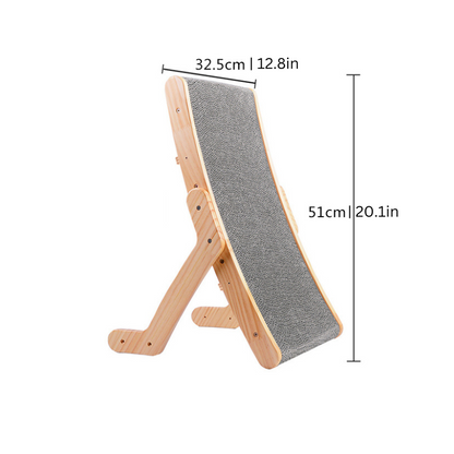 Cat Scratcher Wooden Frame Replaceable Cardboard