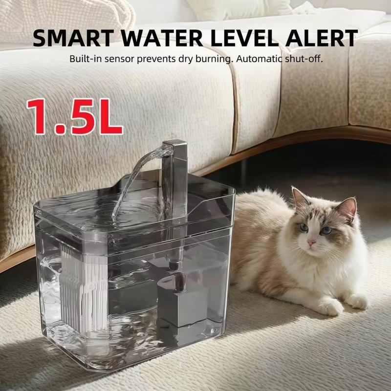 Cat Water Fountain Automatic Ultra-Quiet Dishwasher Safe