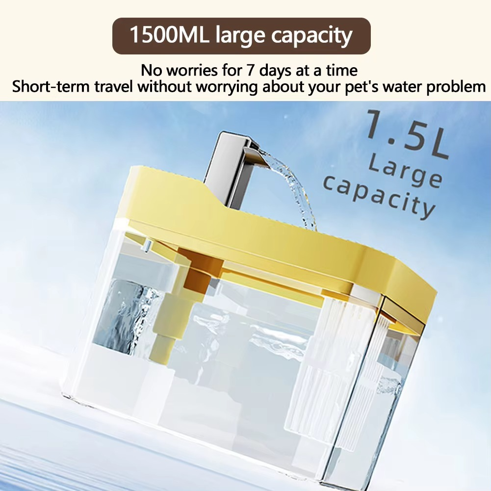 Cat Water Fountain Automatic Ultra-Quiet Dishwasher Safe