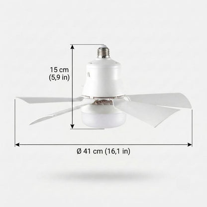 Ceiling Fan E27 Screw-In Integrated LED Remote & Timer