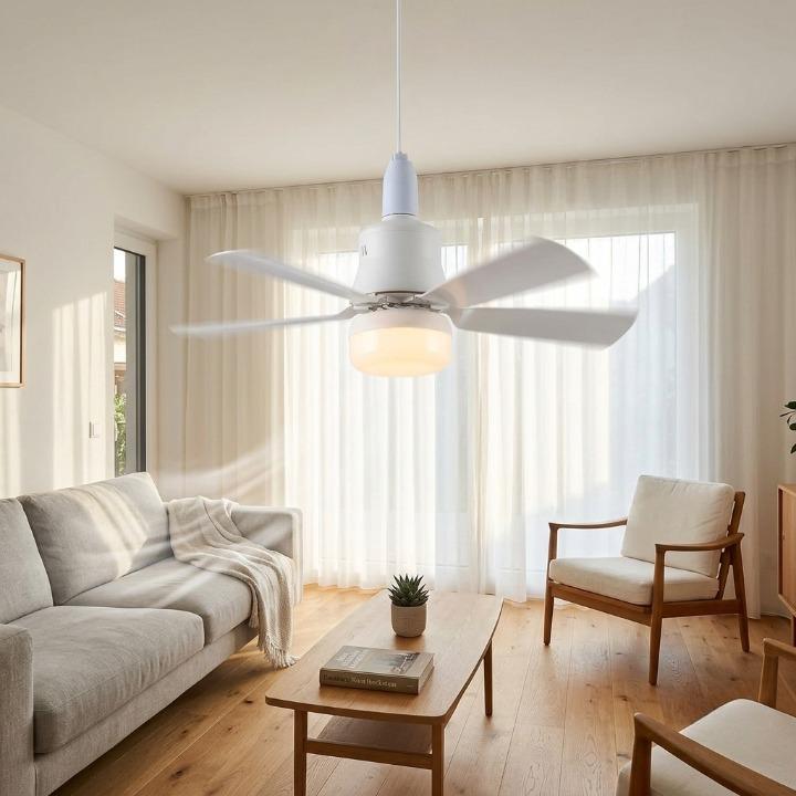 Ceiling Fan E27 Screw-In Integrated LED Remote & Timer