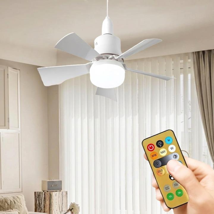 Ceiling Fan E27 Screw-In Integrated LED Remote & Timer