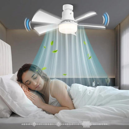 Ceiling Fan E27 Screw-In Integrated LED Remote & Timer