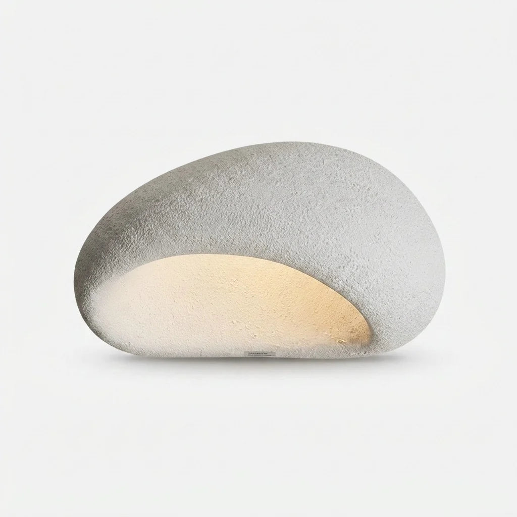 Ceiling Lamp Pebble Stone-Look Metal Warm LED 3 Settings