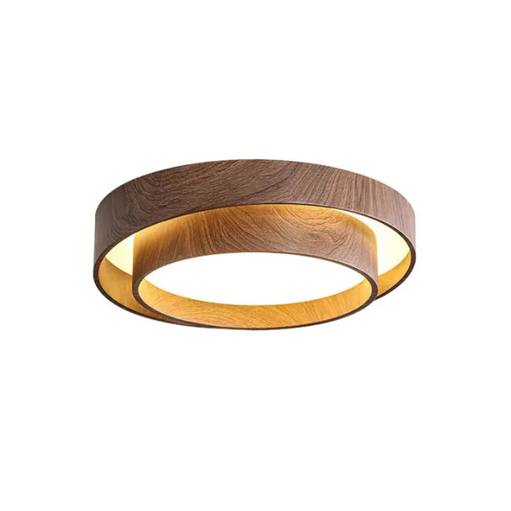 Ceiling Light Integrated LED & Dimmable Walnut Finish