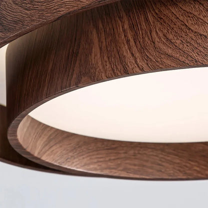 Ceiling Light Integrated LED & Dimmable Walnut Finish