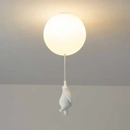 Ceiling Pendant Light Floating Bears Balloons Warm White LED