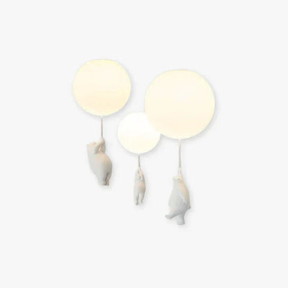 Ceiling Pendant Light Floating Bears Balloons Warm White LED
