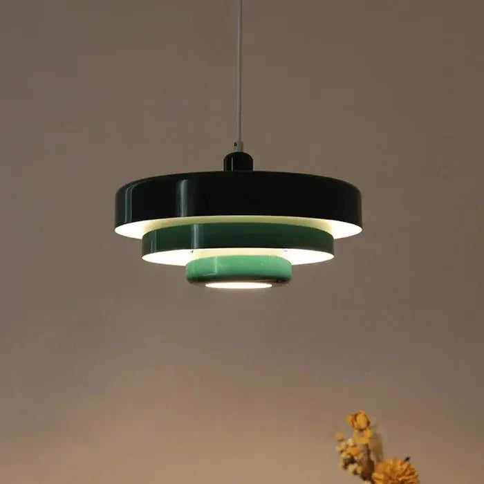 Ceiling Pendant Light Tiered Disc Adjustable Height
