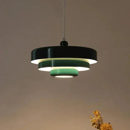 Ceiling Pendant Light Tiered Disc Adjustable Height