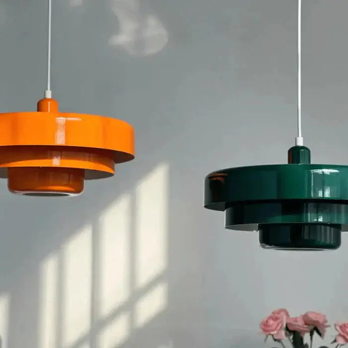 Ceiling Pendant Light Tiered Disc Adjustable Height