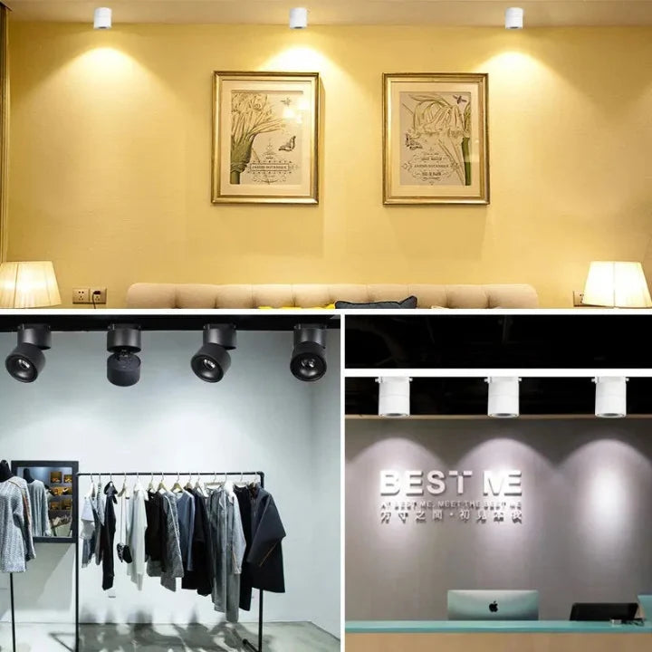 Ceiling Spotlight LED 350° Rotatable Aluminum