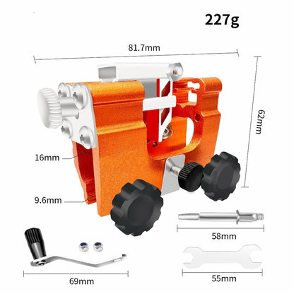 Chainsaw Sharpener Portable Hand-Crank 30-Degree Angle Guide