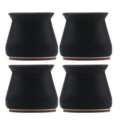 Chair Leg Caps 16-Piece Silicone & Felt Pads