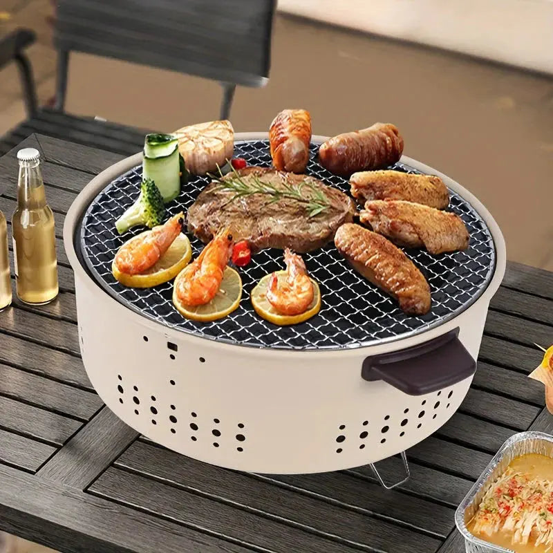 Charcoal Grill Ventilated Metal Body Foldable Legs