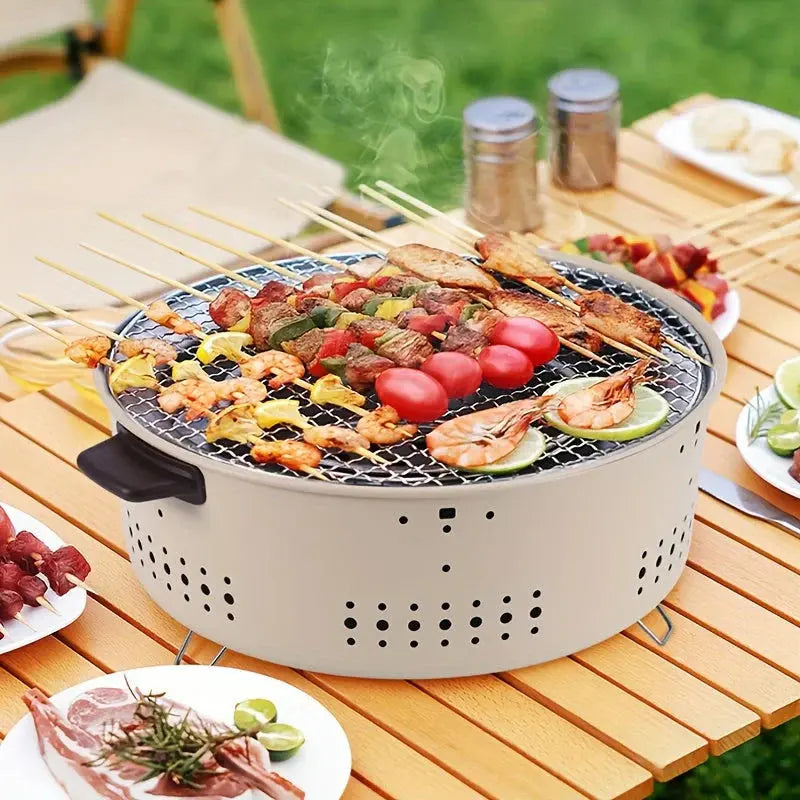 Charcoal Grill Ventilated Metal Body Foldable Legs