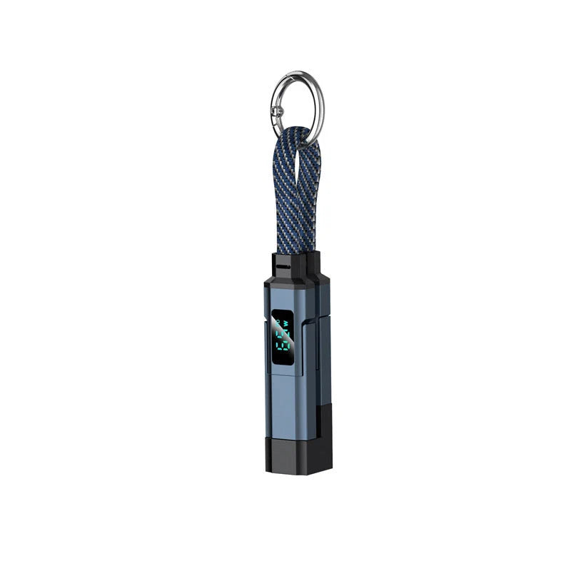 Charging Cable 4-In-1 Braided Nylon Digital Display