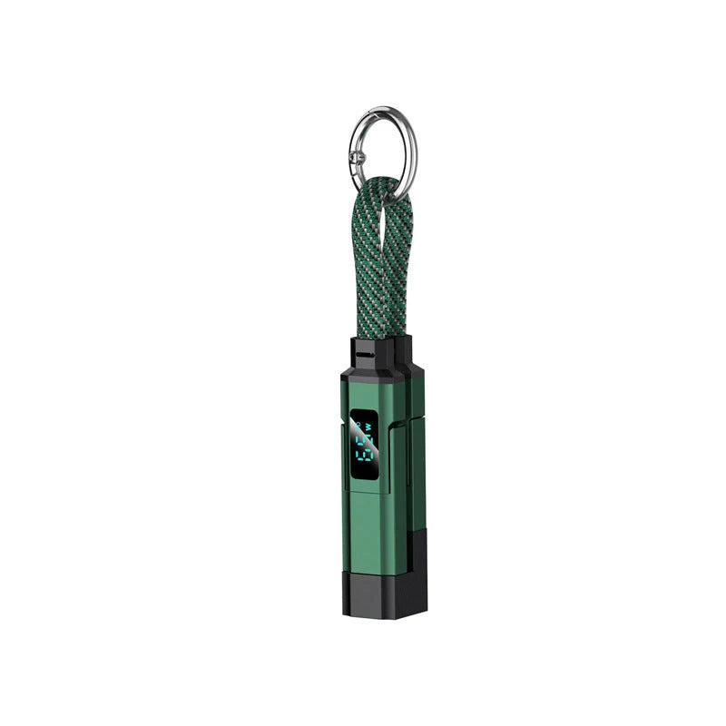 Charging Cable 4-In-1 Braided Nylon Digital Display