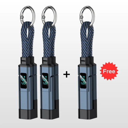 Charging Cable 4-In-1 Braided Nylon Digital Display
