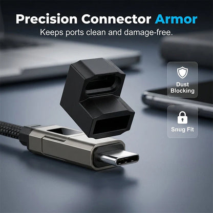 Charging Cable 4-In-1 Braided Nylon Digital Display