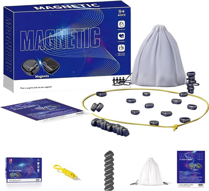 Chess Set Magnetic Pieces Compact Portable
