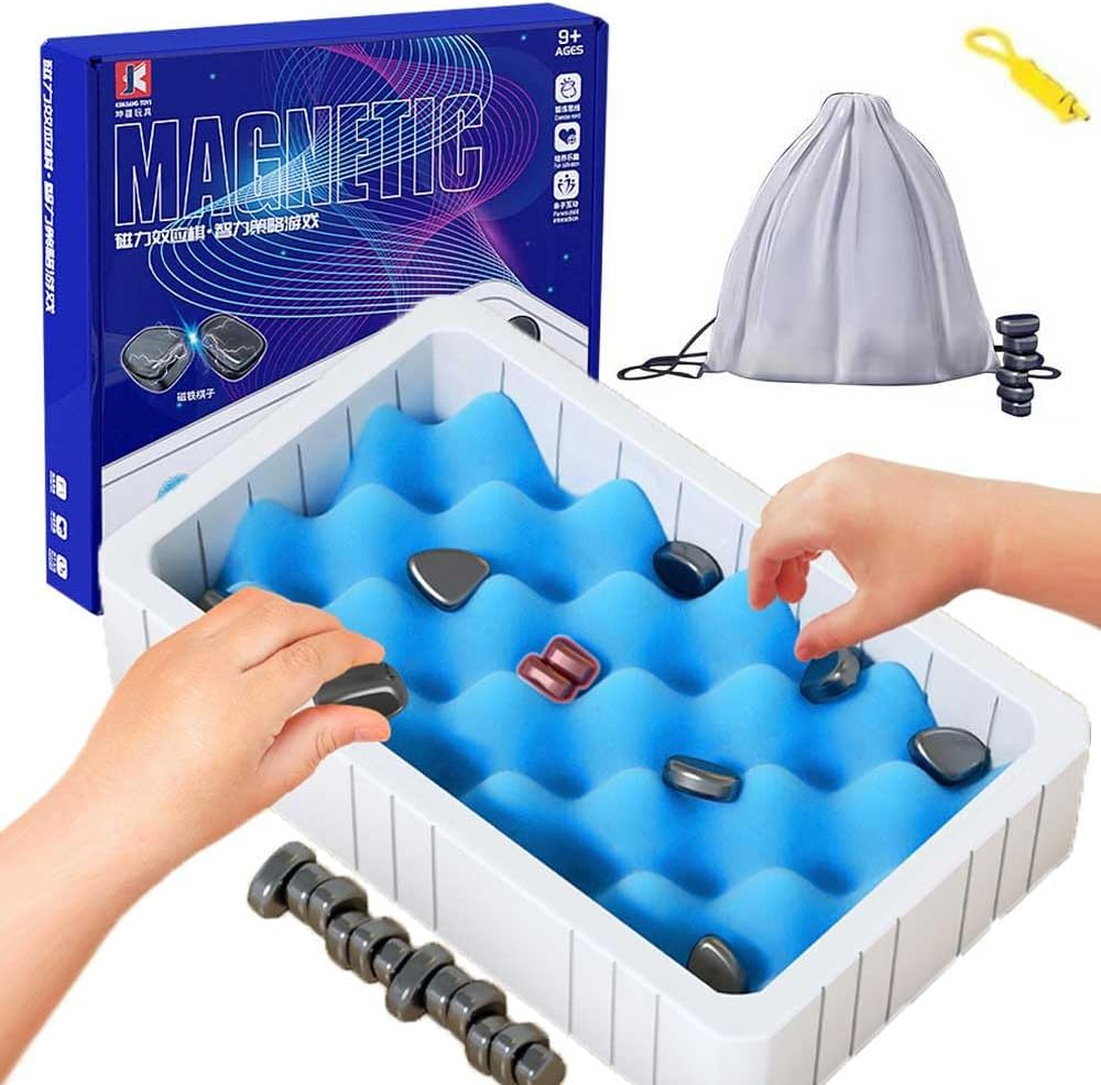 Chess Set Magnetic Pieces Compact Portable