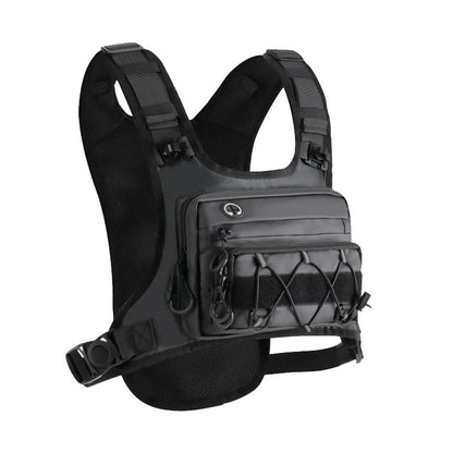Chest Pouch Adjustable Vest Fit Water-Repellent Oxford Nylon