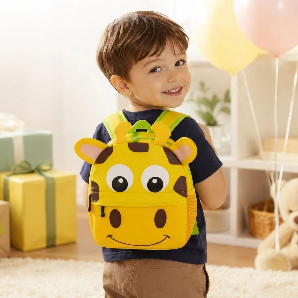 Children's Backpack 3D Animal Lightweight Side Mesh Pockets