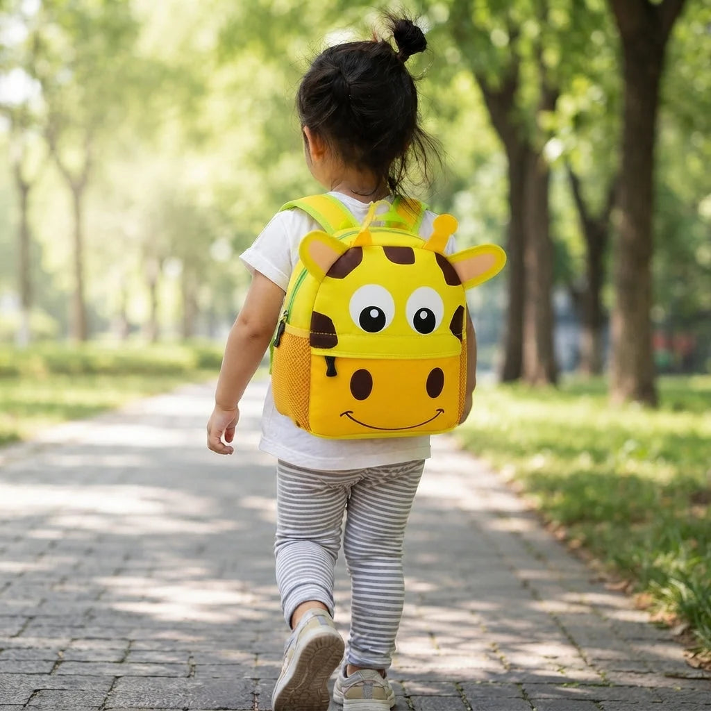 Children's Backpack 3D Animal Lightweight Side Mesh Pockets