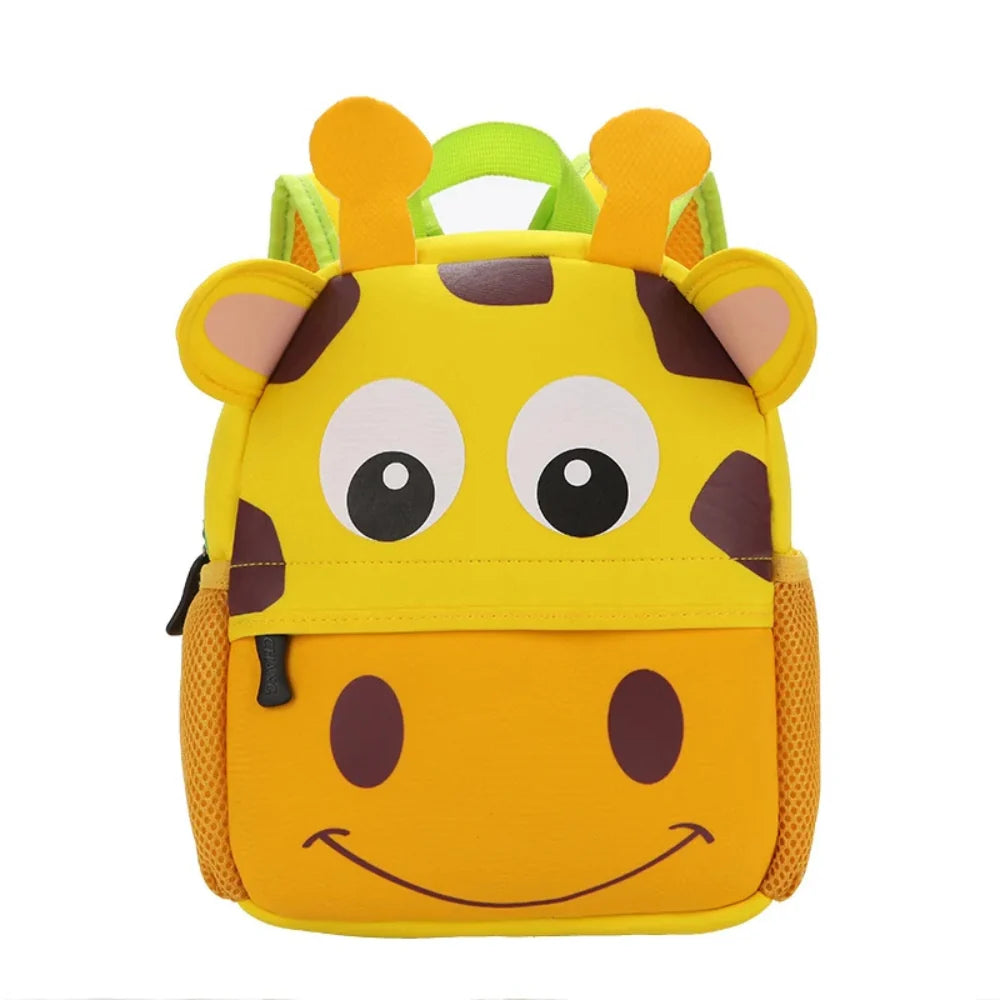 Children's Backpack 3D Animal Lightweight Side Mesh Pockets